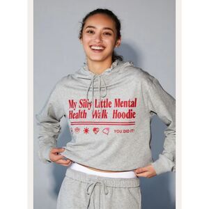 The Mayfair Group Mental Health Walk Hoodie in Heather Grey Size S/M